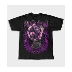 Purple Geisha T -Shirt Image: Geisha Design in Purple Tones avec de l'art japonais traditionnel. Coton 100% surdimensionné