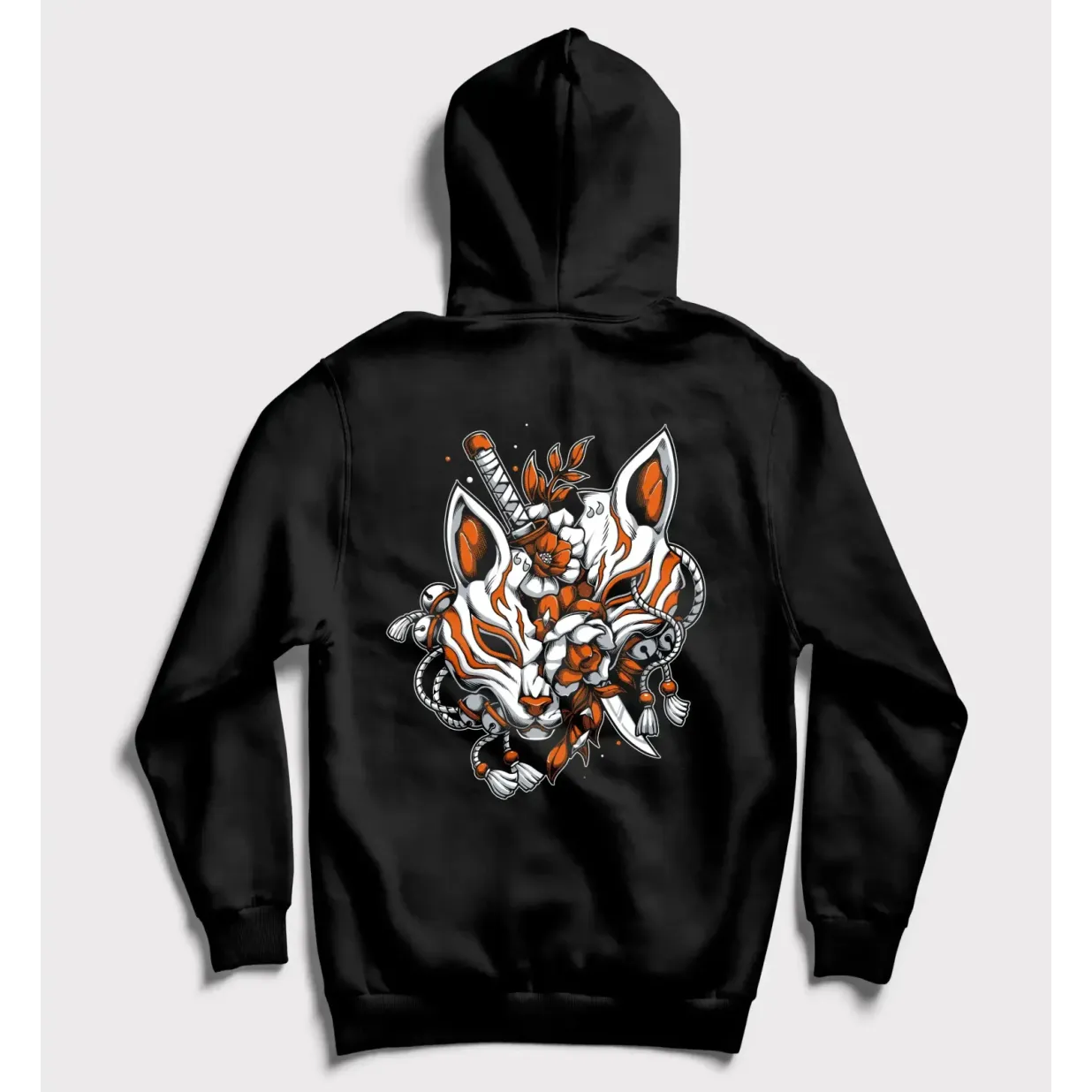 Kitsune Warrior - Sudadera Mística de Zorro Japonés