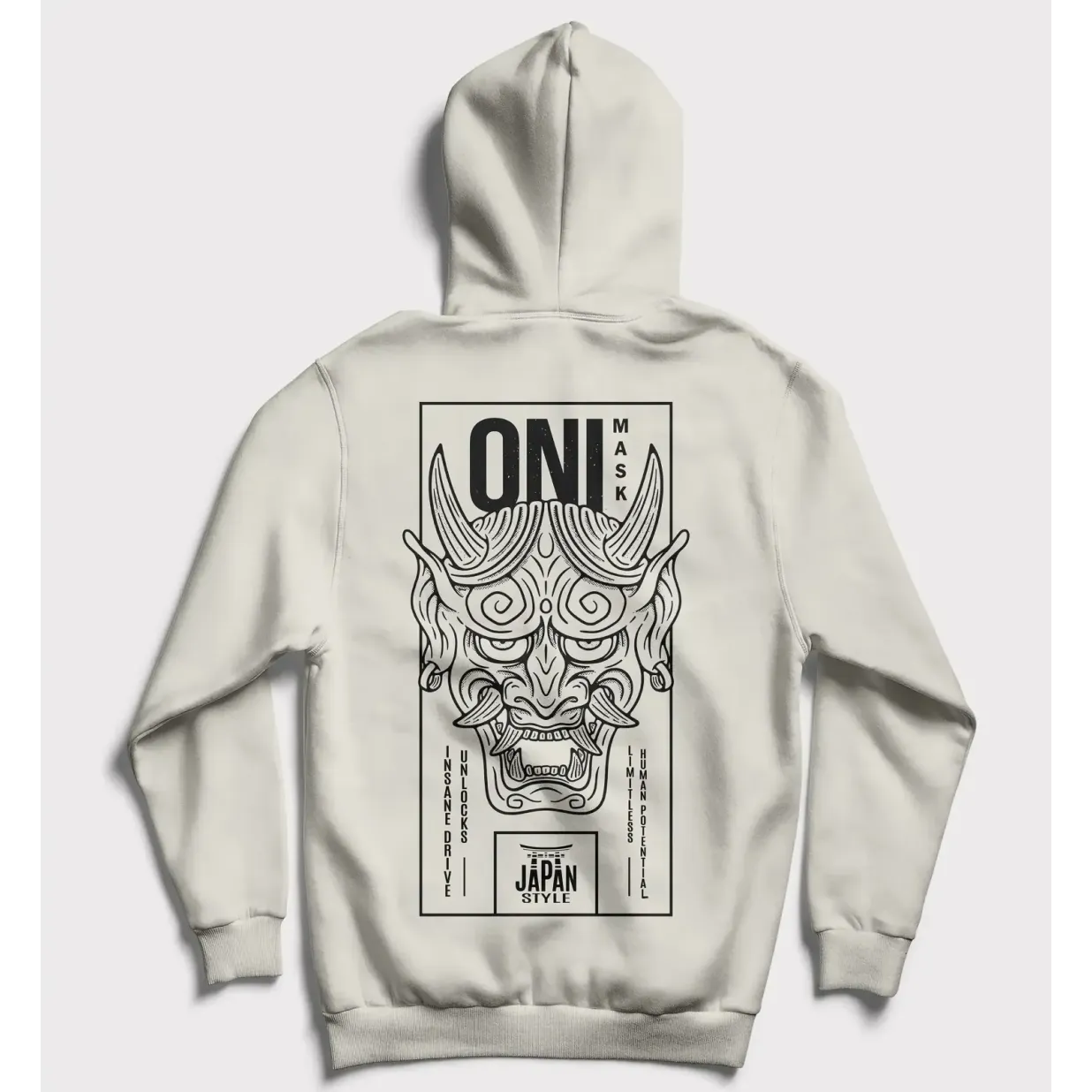 Oni Mask - Sudadera con Diseño de Máscara Demoníaca