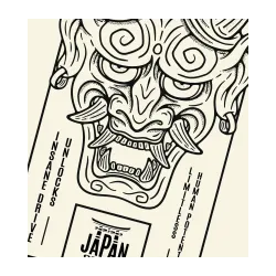 Máscara Oni - Moletom com design de máscara demoníaca
