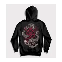 Oni Mask Snake - Oni Mask with Snake Sweatshirt